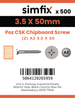 Simfix product label - FXTBA235050-T