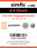 Simfix product label - FXTBA240012-D