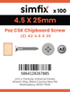 Simfix product label - FXTBA245025-D