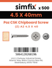 Simfix product label - FXTBA245040-T