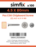 Simfix product label - FXTBA245080-D