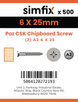 Simfix product label - FXTBA260025-T