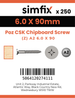 Simfix product label - FXTBA260090-T
