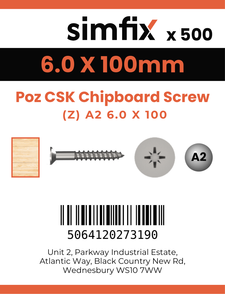 Simfix product label - FXTBA260100-T