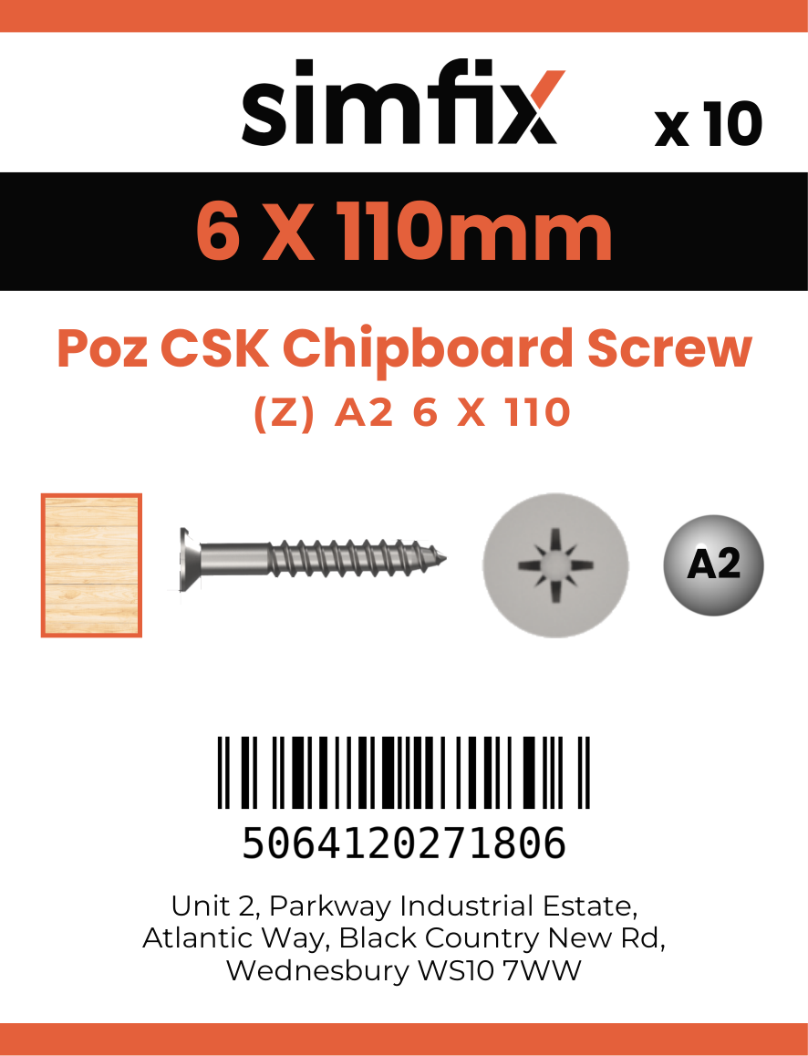 Simfix product label - FXTBA260110-D