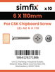 Simfix product label - FXTBA260110-D