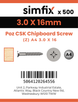 Simfix product label - FXTBA430016-T