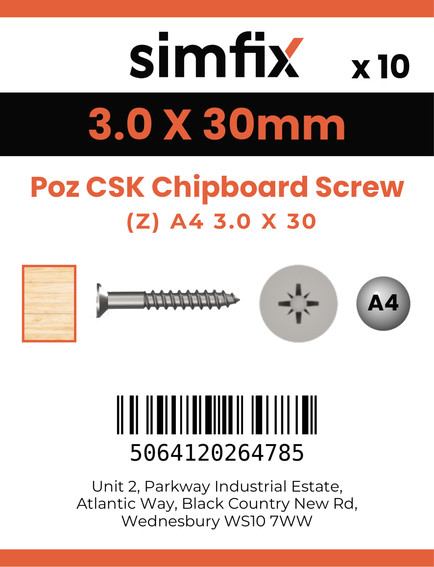Simfix product label - FXTBA430030-D