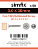 Simfix product label - FXTBA430030-T
