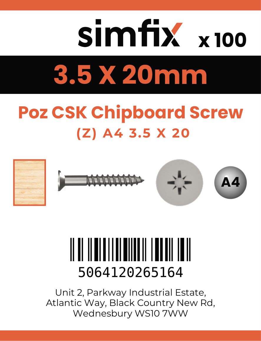 Simfix product label - FXTBA435020-D