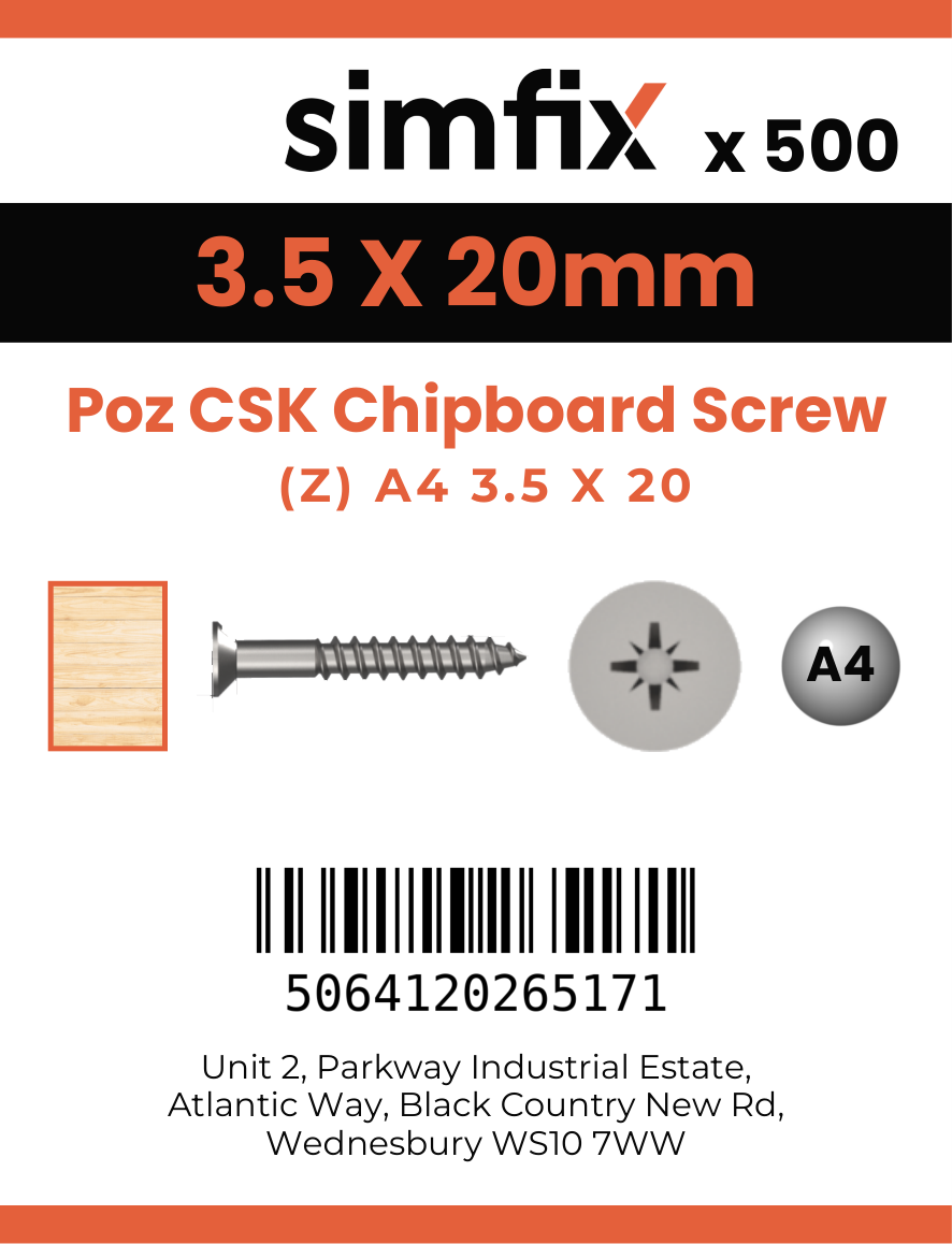 Simfix product label - FXTBA435020-T