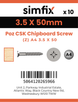 Simfix product label - FXTBA435050-D