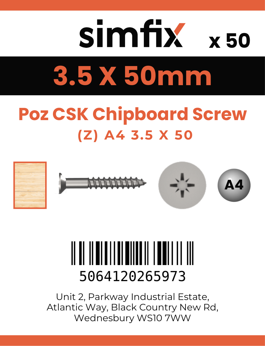 Simfix product label - FXTBA435050-T
