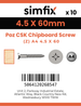 Simfix product label - FXTBA445060-D