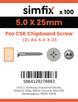 Simfix product label - FXTBA450025-D
