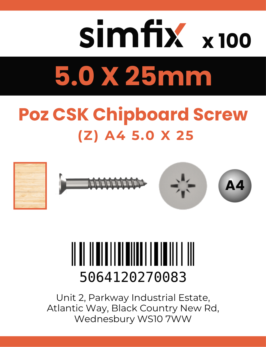 Simfix product label - FXTBA450025-D