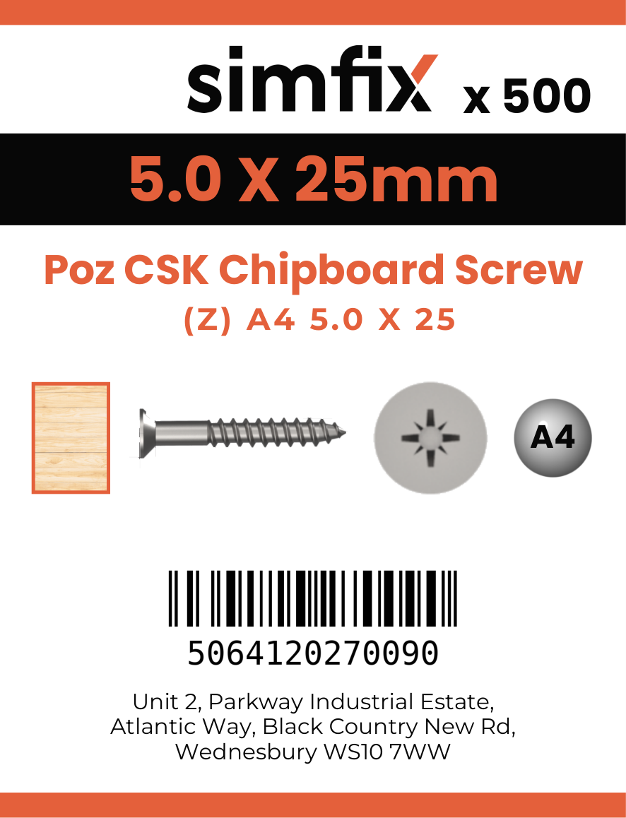 Simfix product label - FXTBA450025-T