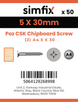 Simfix product label - FXTBA450030-T