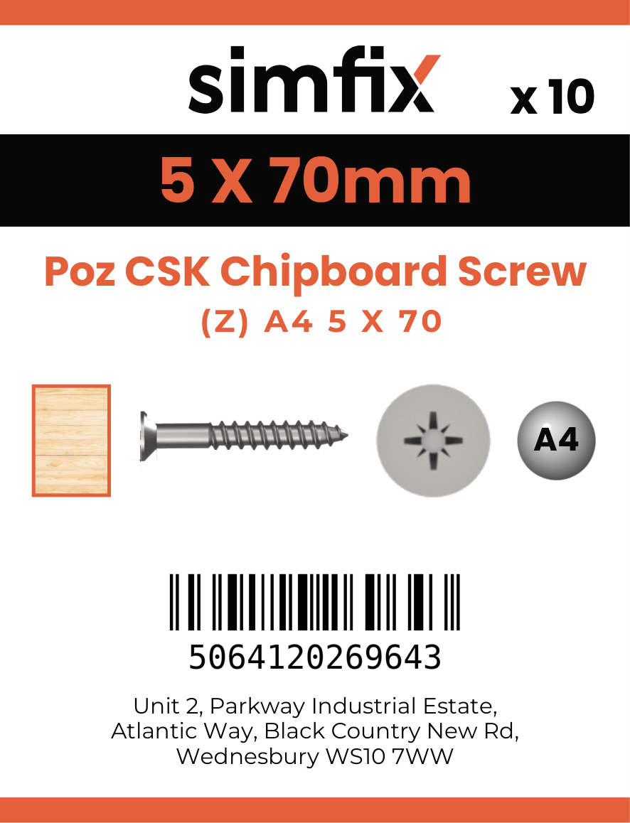 Simfix product label - FXTBA450070-D