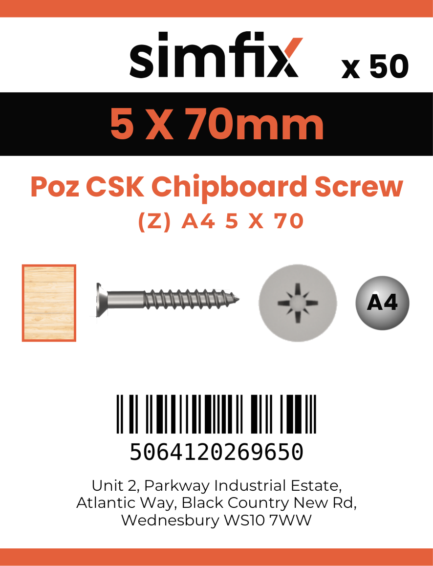 Simfix product label - FXTBA450070-T