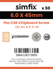 Simfix product label - FXTBA460045-T
