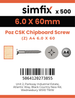 Simfix product label - FXTBA460060-T