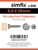 Simfix product label - KTA250035FT-T