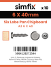 Simfix product label - KTA260040-D