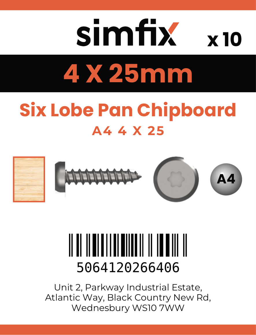Simfix product label - KTA440025-D