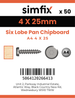 Simfix product label - KTA440025-T