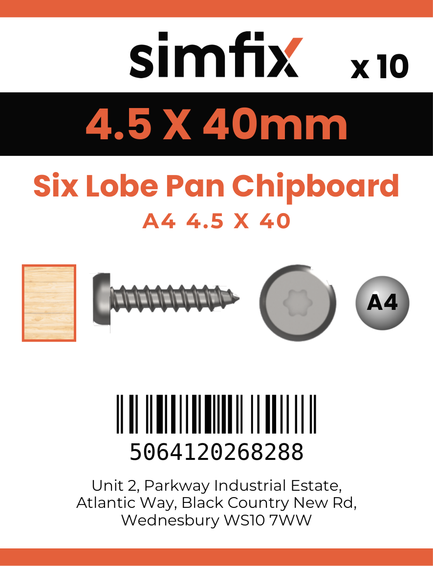 Simfix product label - KTA445040-D