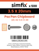 Simfix product label - KXTBA235020-T