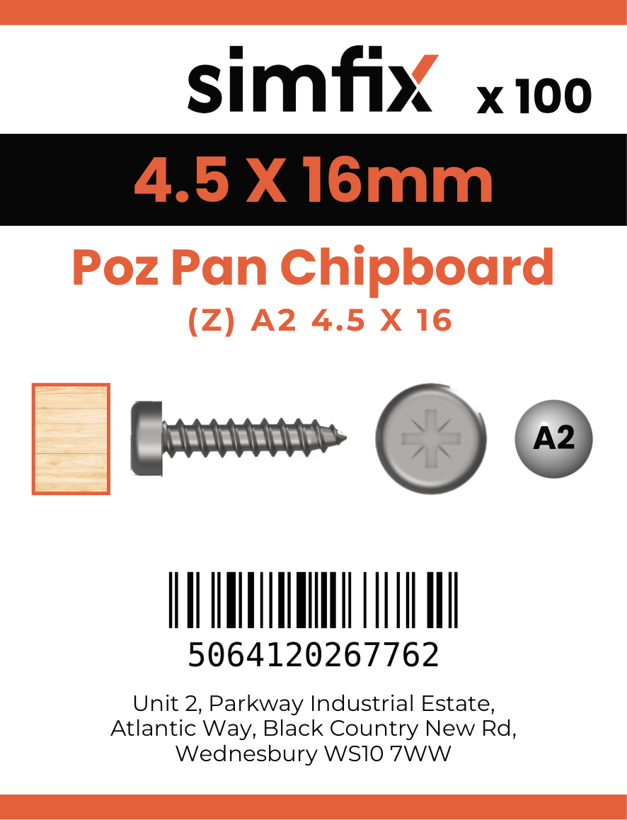 Simfix product label - KXTBA245016-D
