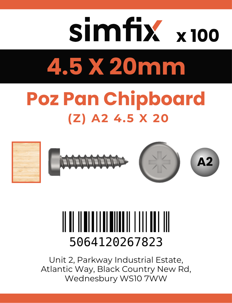 Simfix product label - KXTBA245020-D