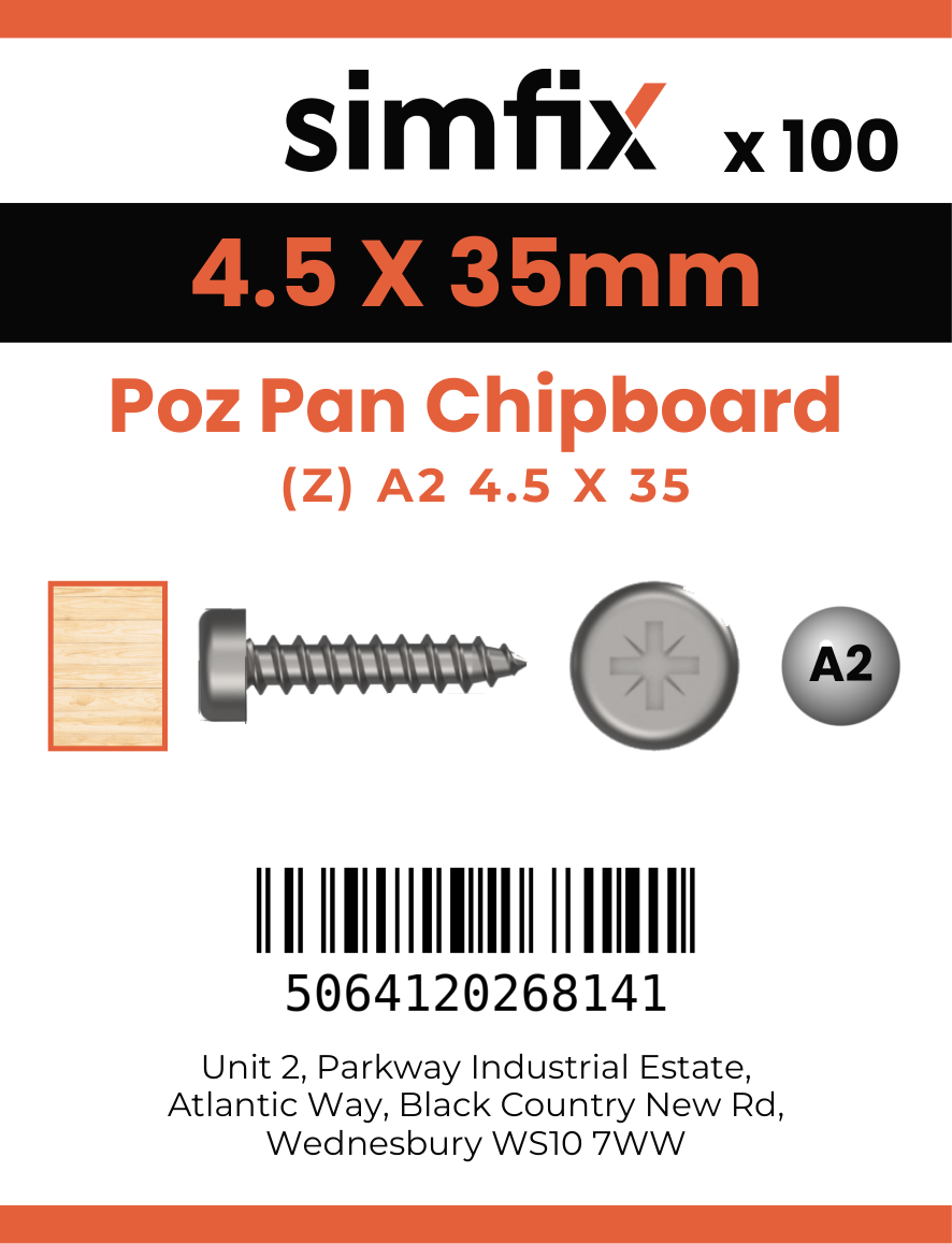 Simfix product label - KXTBA245035-D