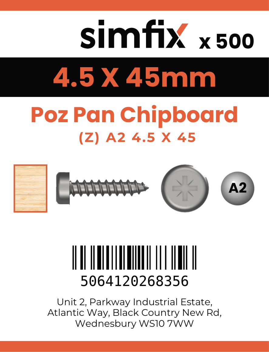 Simfix product label - KXTBA245045-T