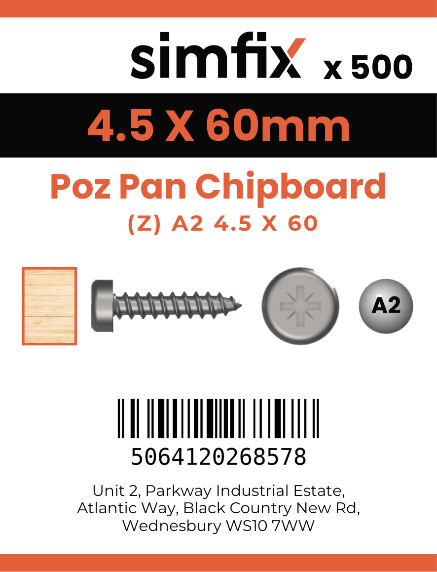 Simfix product label - KXTBA245060-T