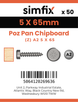 Simfix product label - KXTBA250065-T