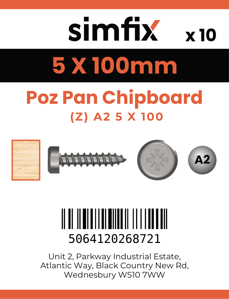 Simfix product label - KXTBA250100-D