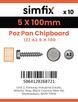 Simfix product label - KXTBA250100-D