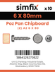 Simfix product label - KXTBA260080-D