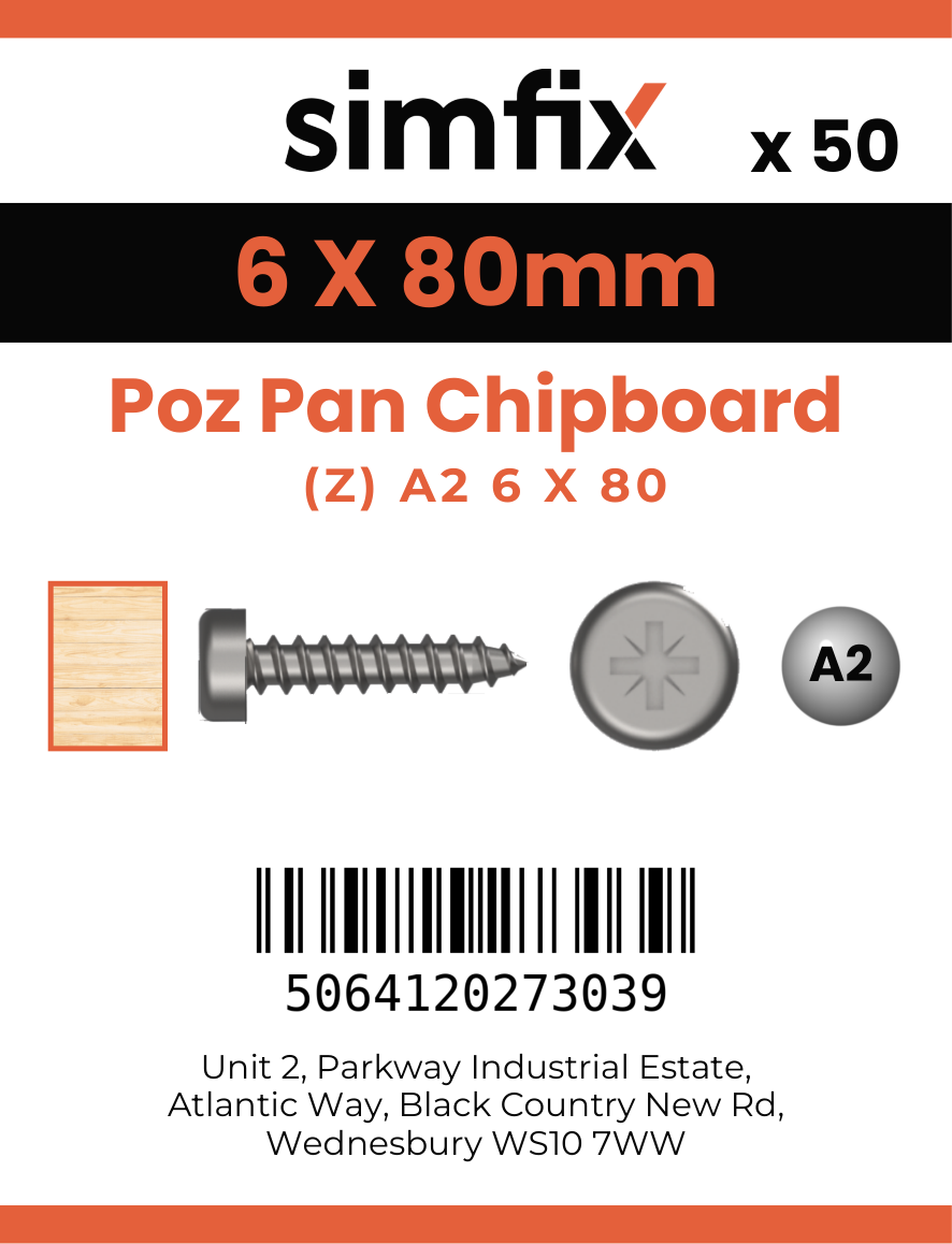 Simfix product label - KXTBA260080-T