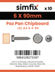 Simfix product label - KXTBA260090-D