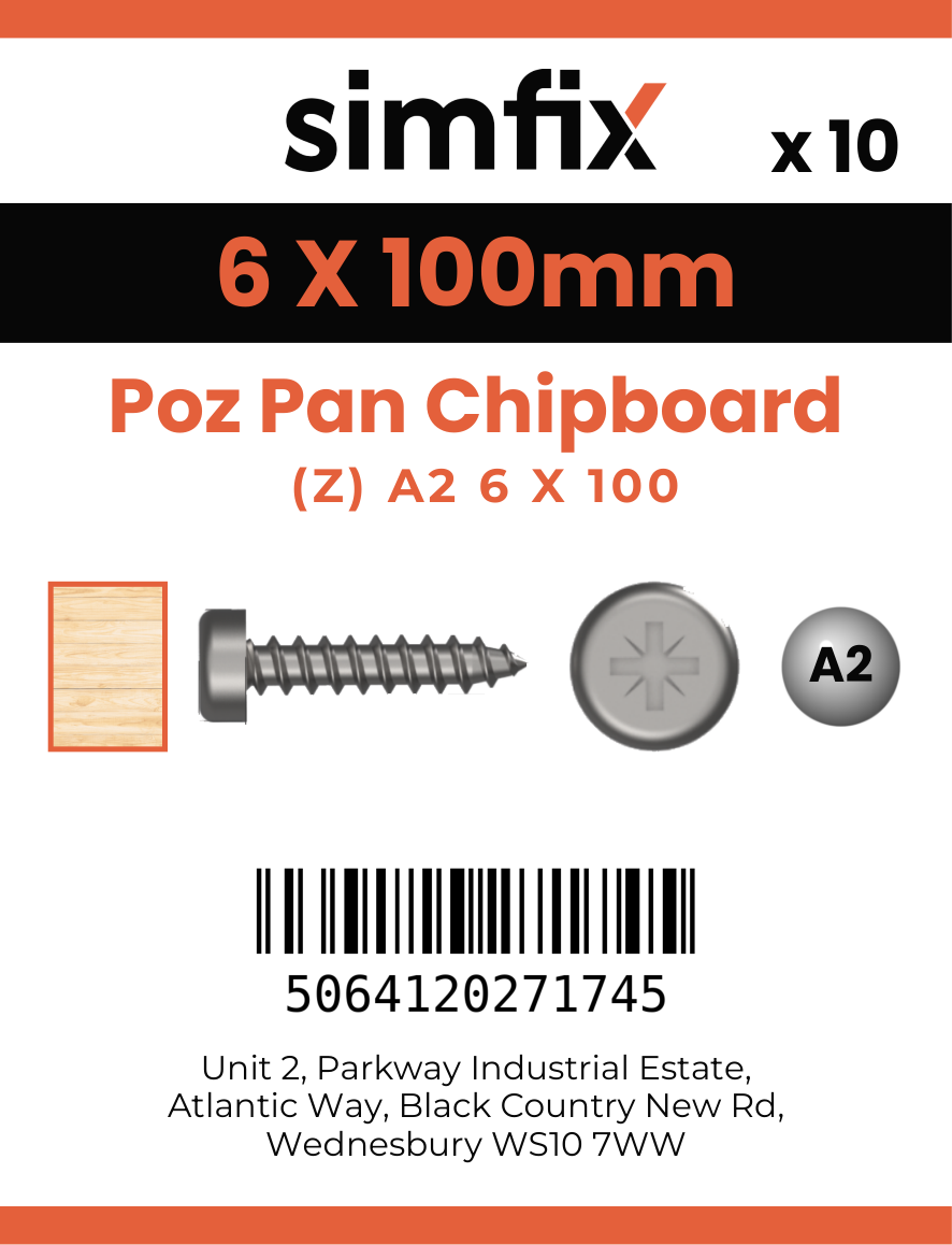 Simfix product label - KXTBA260100-D