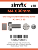 Simfix product label - SECF04030-D