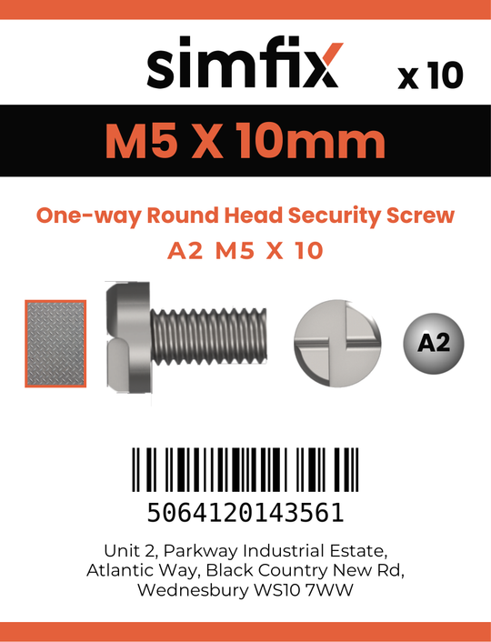 Simfix product label - SECF05010-D