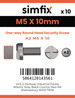 Simfix product label - SECF05010-D