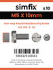 Simfix product label - SECF05010-D