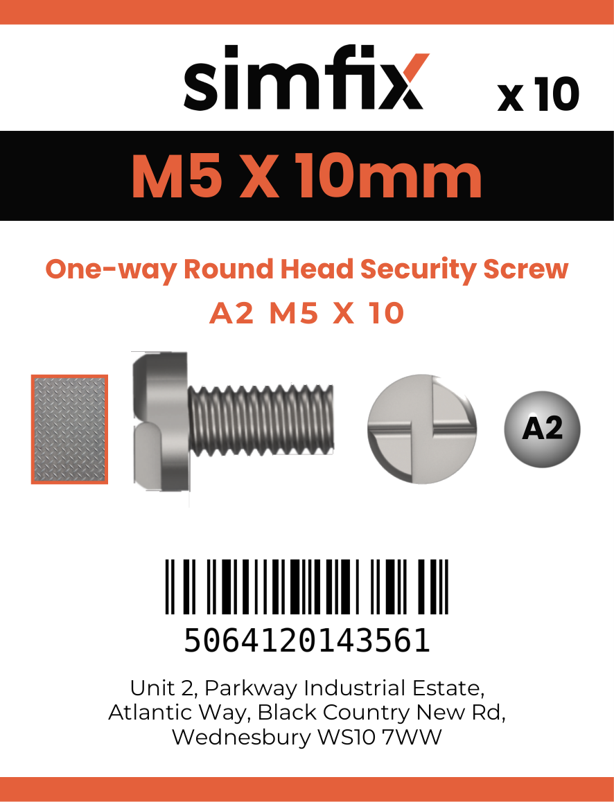 Simfix product label - SECF05010-D