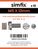 Simfix product label - SECF05012-D